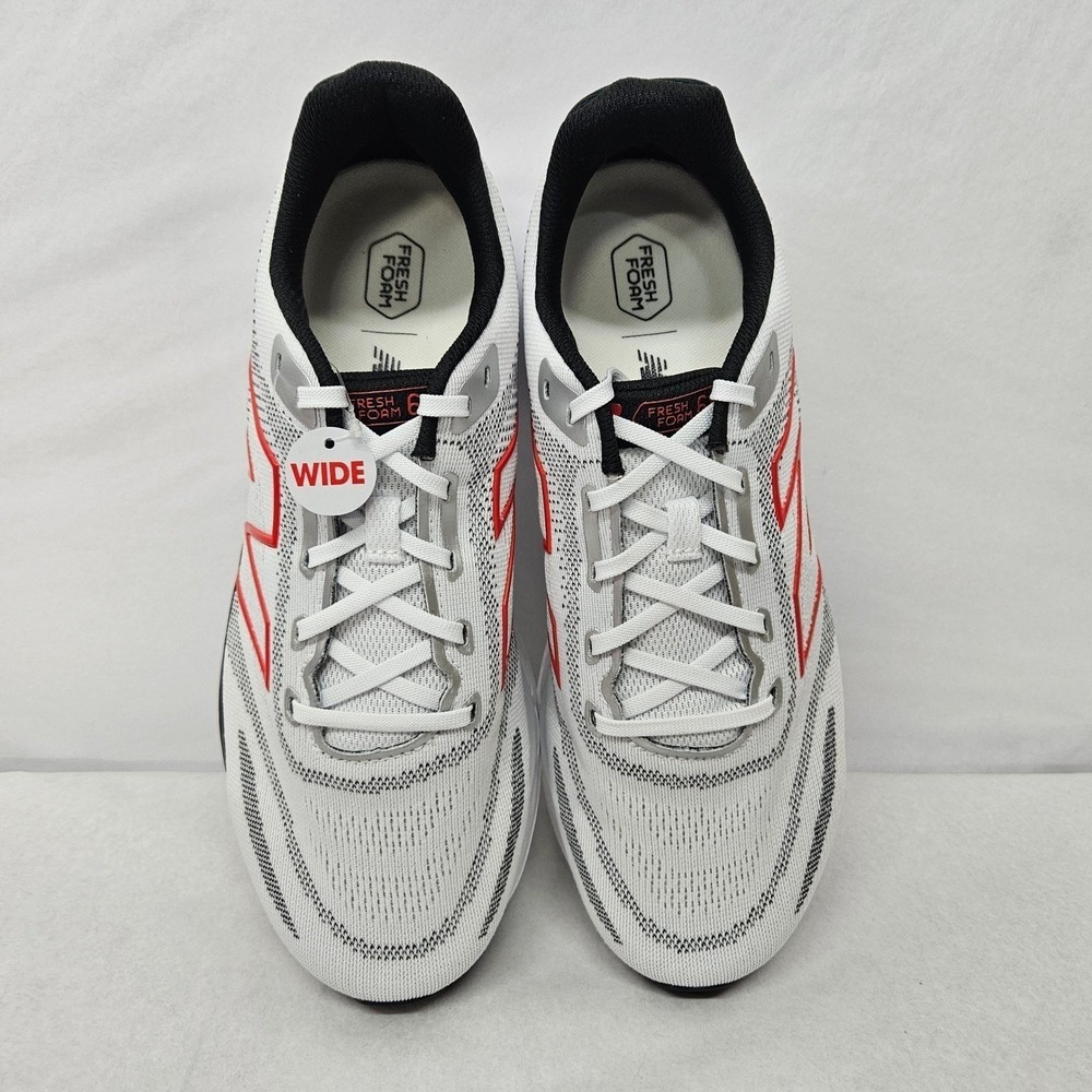 New Balance Fresh Foam 680 V8 Running Shoe M680RW8 White Black Men Sz 11.5 XWide - Picture 6 of 11